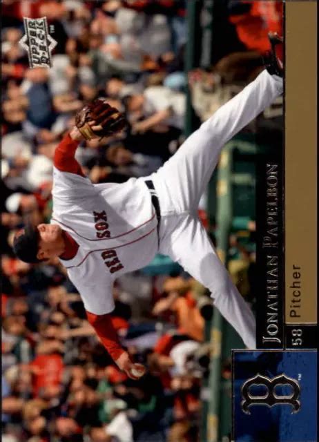 CARTE DE BASEBALL 2009 Upper Deck Boston Red Sox 557 Jonathan Papelbon