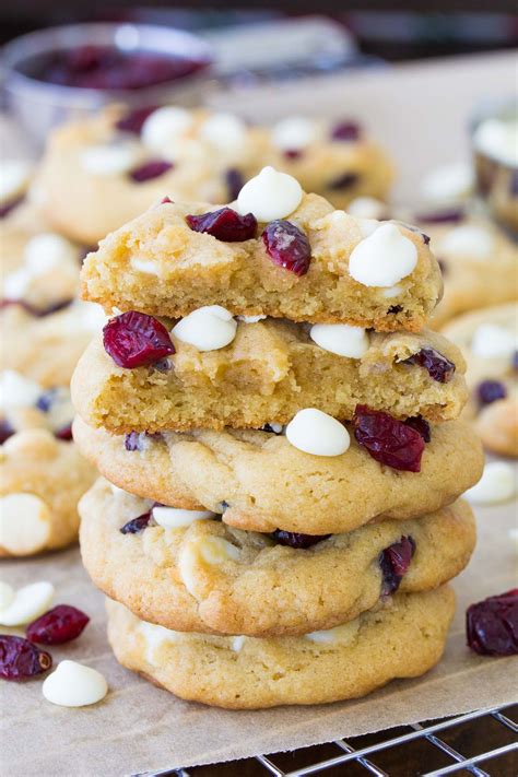 White Chocolate Cranberry Cookies Soft And Chewy