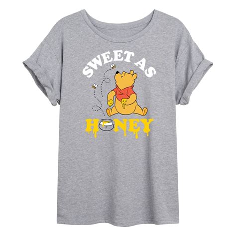 Winnie The Pooh Enjoying Honey Sweet As Honey Juniors Ideal Flowy