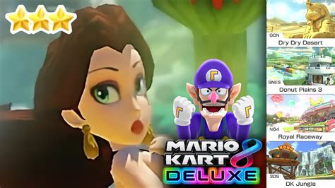 Mario Kart Deluxe Pauline Gameplay Banana Cup Stars Youtube