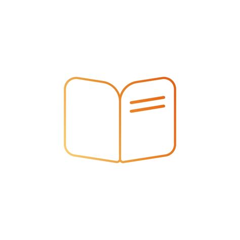 Icono De Libro Abierto Vector Premium