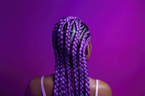 Premium Ai Image Afro Hair Braided In A Cornrow Hairstyle Using