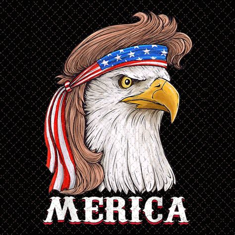 Eagle Mullet 4th Of July USA American Flag Merica Png Giftcustom