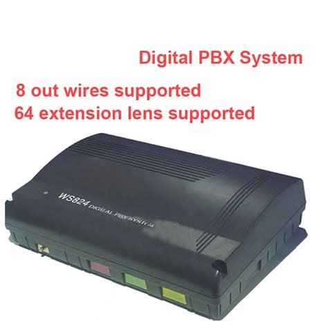 WS824 Digital PBX System telephone recorder box telephone switch max ...