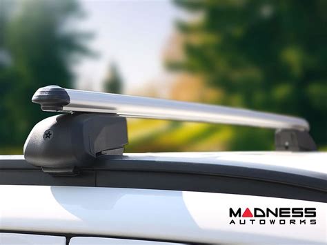 Fiat 500x Roof Rack Cross Bars Flush Mount Rails Silver Omac