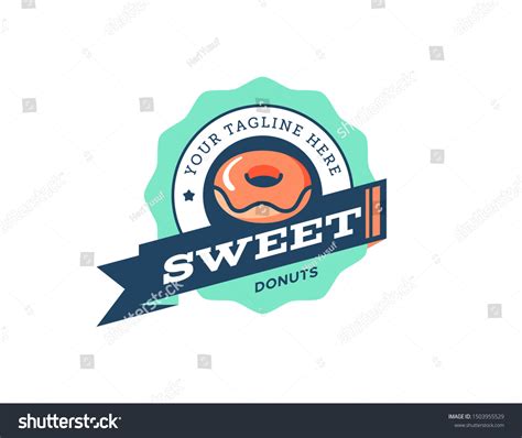 Donuts Logo Design Vintage Logo Vector Stock Vector (Royalty Free) 1503955529 | Shutterstock