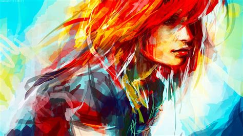 Fondos de pantalla cara pintura ilustración arte digital mujer