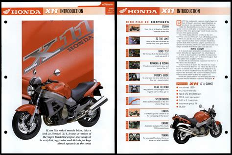 Honda X11 Introduction Essential Superbike Data File Page