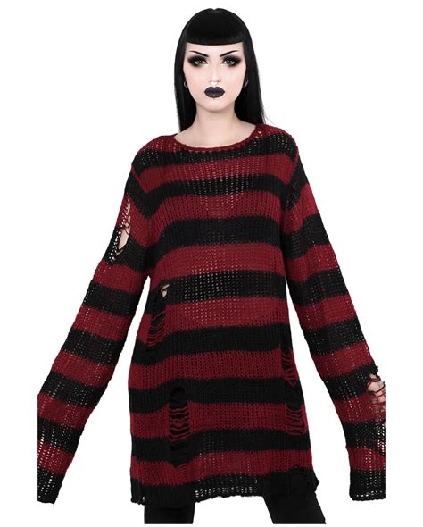 Killstar Krueger Knit Sweater Order Gothic Fashion Horror Shop