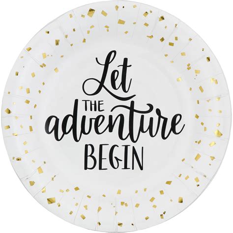 Destination Holiday Let The Adventure Begin Graduation Paper Plates 10