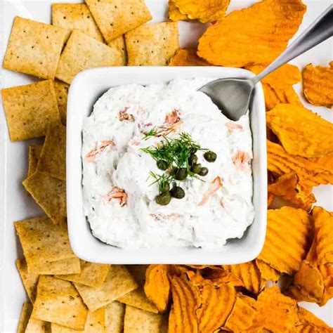 Smoked Salmon Dip With Dill And Capers Pass Me Some Tasty