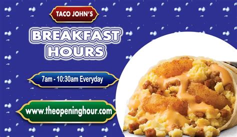 Taco John S Breakfast Hours Menu With Prices Guide