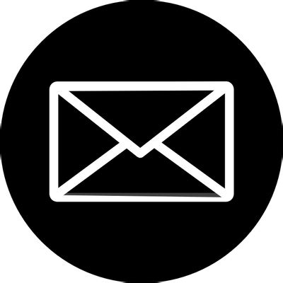 Email Icon Black Circle Envelope transparent PNG - StickPNG