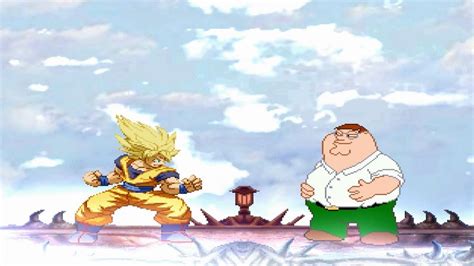 Mugen Super Saiyan Goku Vs Peter Griffin Hd Youtube