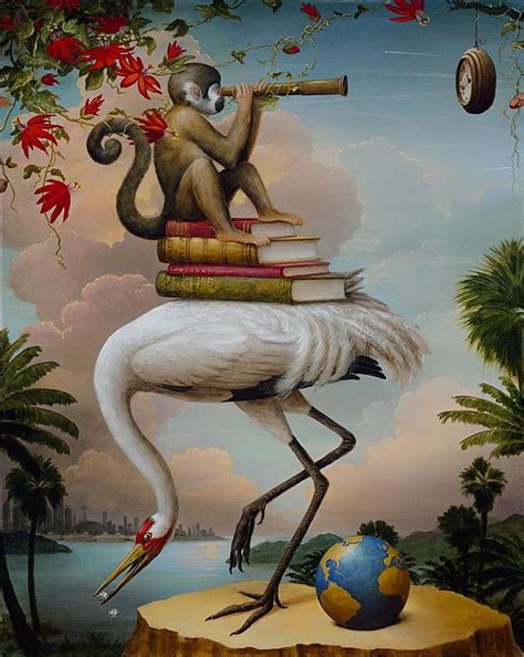 Birds Of America The Study By Kevin Sloan Surreal Art Monkey Art