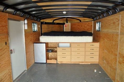 Diy Utility Trailer To Camper Conversion Abchomedecor Enclosed