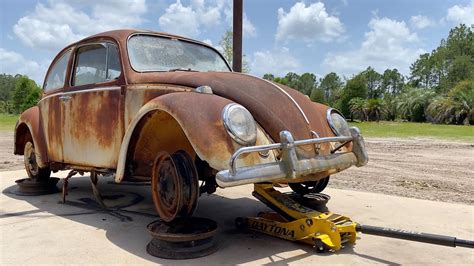 VW Beetle Restoration Welding Floor Pans Chassis Build YouTube