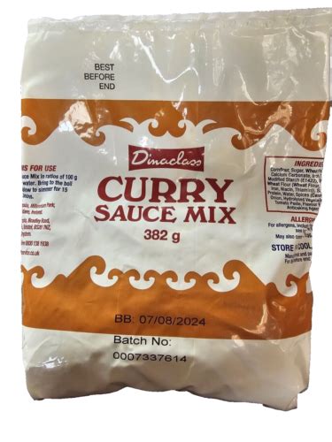 Dinaclass Curry Sauce Mix Complete No Sultanas 382g Pouch Ebay