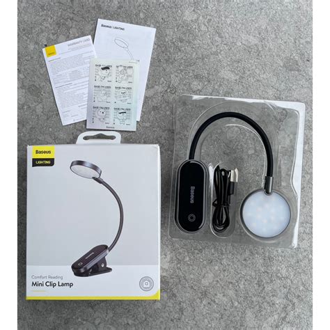 Baseus โคมไฟ LED แบบคลิป ชนิดชาร์จ USB สำหรับอ่านหนังสือ แล็บท็อป ตอน ...