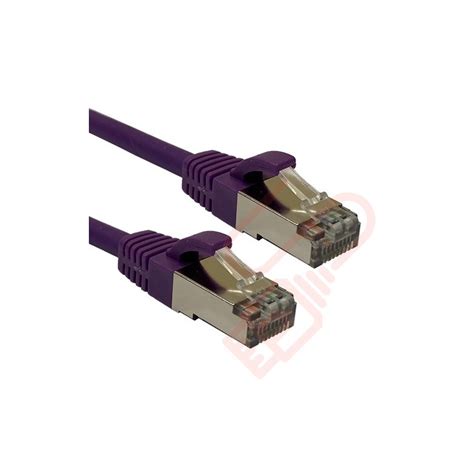 Short Cm Cat A Patch Cables S Ftp Lszh Purple Networking Cables