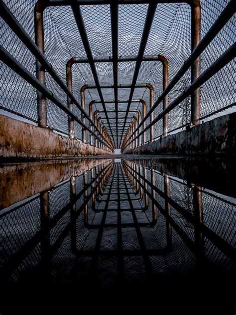 Jembatan Penyebrangan Pedestrian Bridge Stock Image Image Of