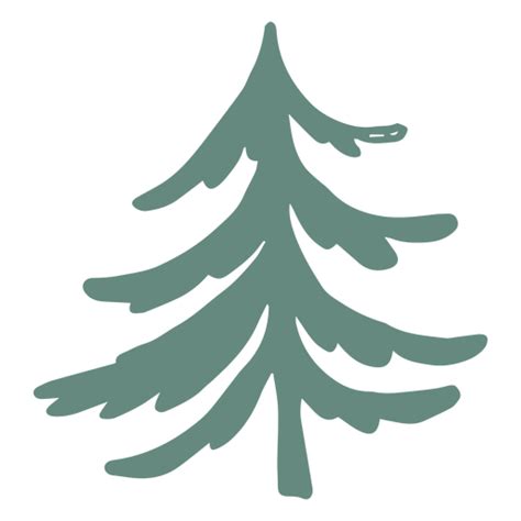 Minimalist Christmas Tree Icon PNG & SVG Design For T-Shirts