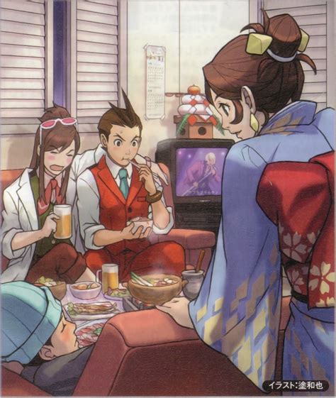 Phoenix Wright Apollo Justice Trucy Wright Ema Skye And Klavier