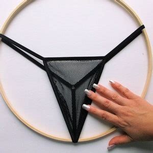 Men S G String Thong Sheer Naked FISH NET Black Sheer Y Back Air Light Breezy Exotic Lingerie