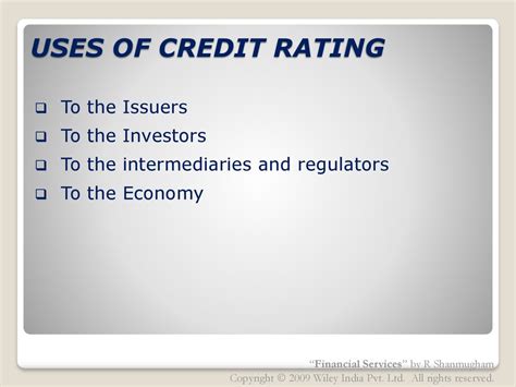 Who Uses Credit Rating Leia Aqui Who Are The Users Of Credit Ratings