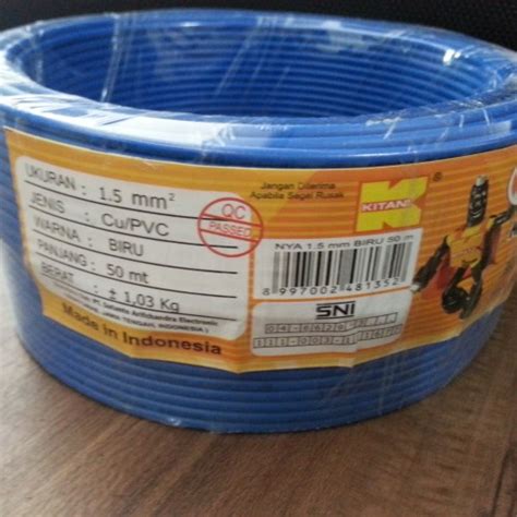 Jual Kabel Listrik Nya Kitani Mm Full Meter Tunggal Warna Biru