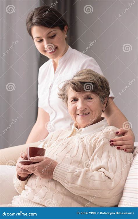 Taking Care Of Woman Stock Photo Image Of People Nursing 66567398