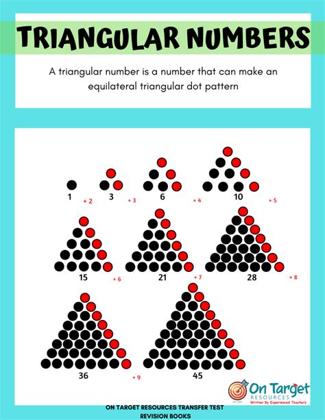 Transfer Test Tips Triangular Numbers On Target Resources