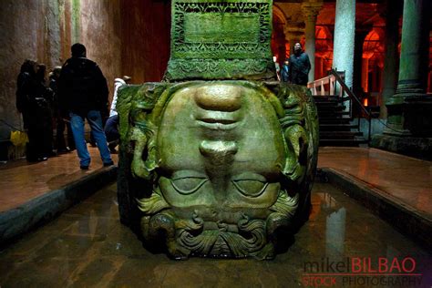 Medusa Head Pillar On Basilica Cistern Istanbul Turkey Mikel Bilbao