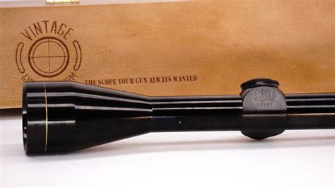 Vintage Gun Scopes — Leupold Arched Logo M8 7 5x 1 Tapered Crosshair