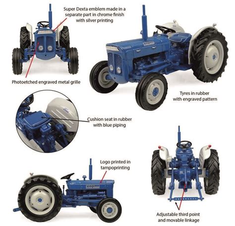 Fordson Super Dexta 2000 Diesel Uh6275 132 Tractors Scale 132