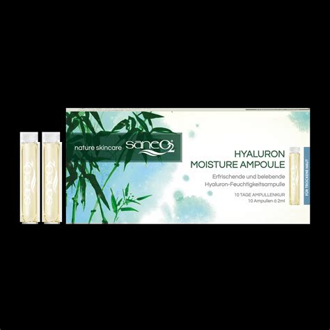 Saneo Hyaluron Moisture Ampullenkur Zertifizierte Naturkosmetik Von