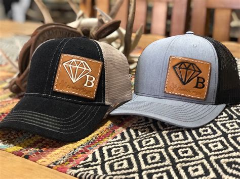 Custom Cattle Brand Caps Cattle Ranch Custom Hat Leather Hat Patch