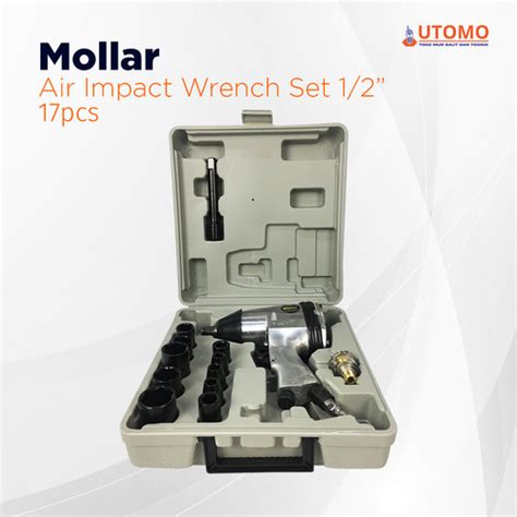 Jual MOLLAR Air Impact Wrench Kit 1 2 Inch Mesin Buka Baut Angin