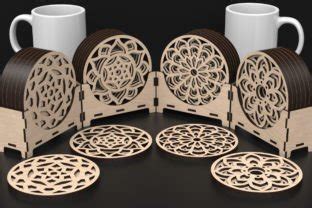 Laser Cut Mandala Coaster Svg Files Graphic By Themexdigital Creative