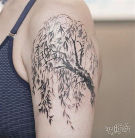 Weeping willow flower tattoos design ideas | Willow tree tattoos, Tree ...