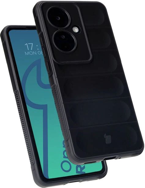 Bizon Pancerne Etui Case Tur Do Oppo Reno11 F 5G Czarne Etui Na