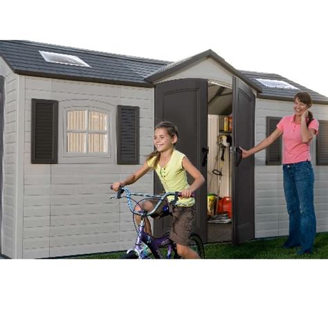 Lifetime X Dual Entry Storage Shed Plastic Building