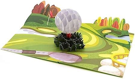 H15 Golf Grußkarte 3D Geburtstagskarte für Golfer Golf Geschenk für