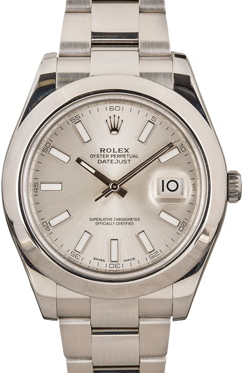 Buy Used Rolex Datejust II 116300 Bob S Watches Sku 151582