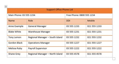 Word Table Formatting - Excel at Work