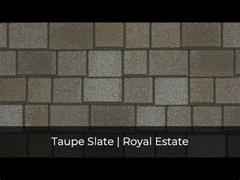 Iko Roof Shingle Colors Taupe Slate Designer Royal Estate Youtube