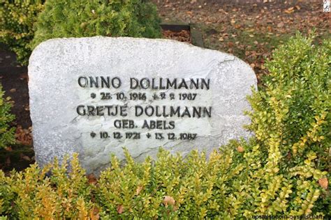 Grab Von Gretje Dollmann Geb Abels 10 12 1921 13 12 1987 Friedhof