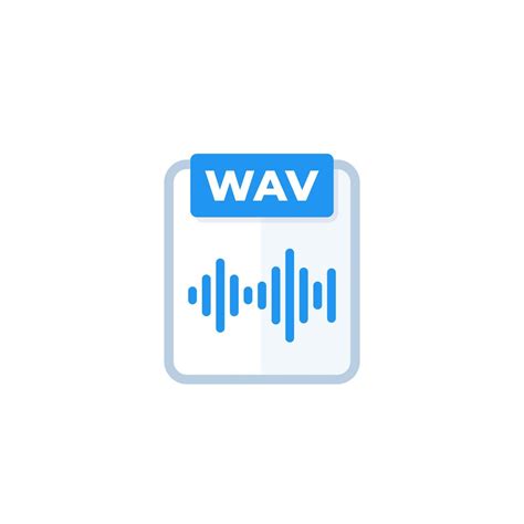 wav audio file icon, vector 2698045 Vector Art at Vecteezy