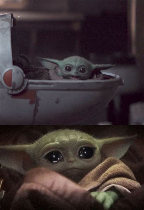 Happy Then Sad Baby Yoda Star Wars Blank Template Imgflip