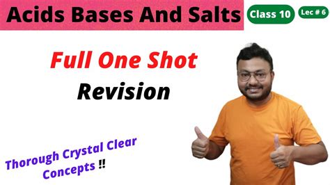 Acid Base And Salts Class 10 One Shot Acids Bases And Salts Class 10